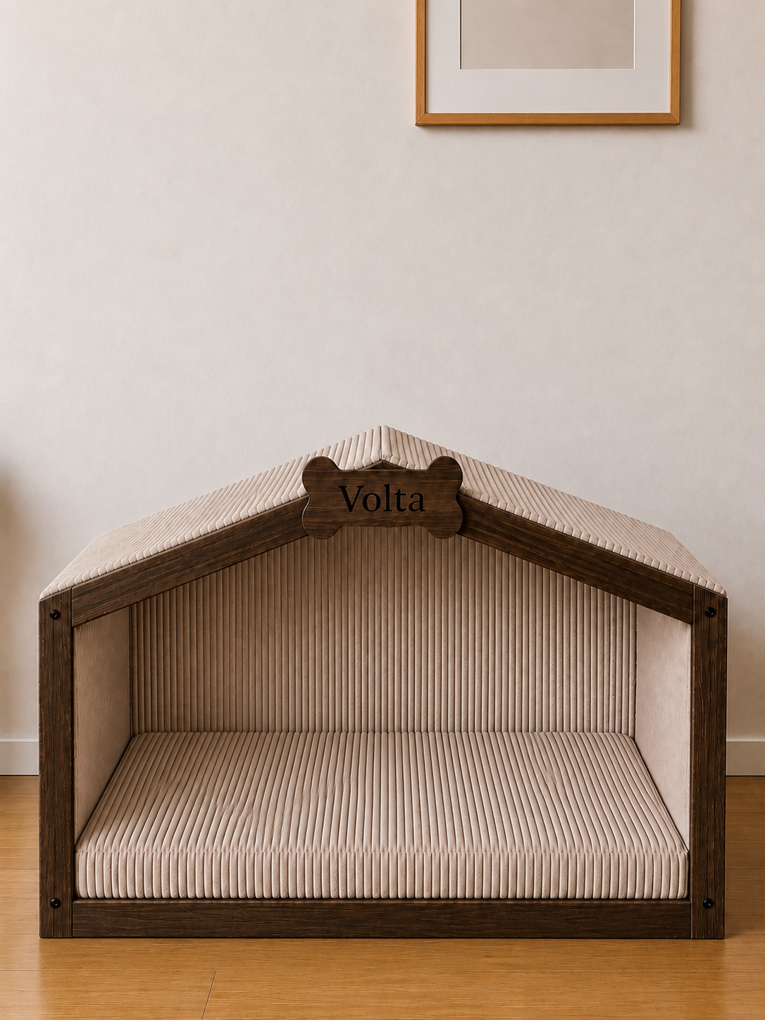 Cabane pour chien personnalisée en bois