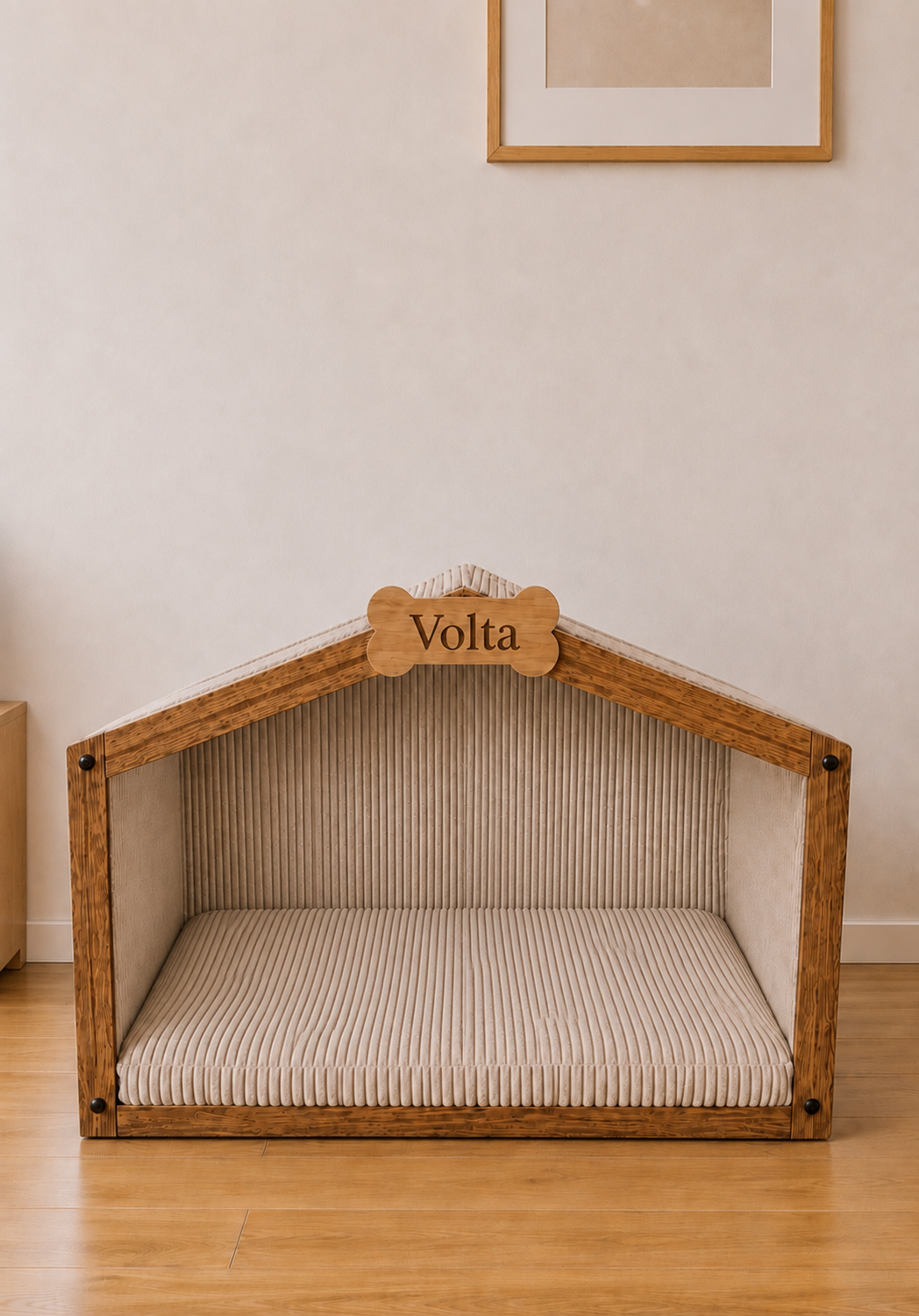 Cabane pour chien personnalisée en bois