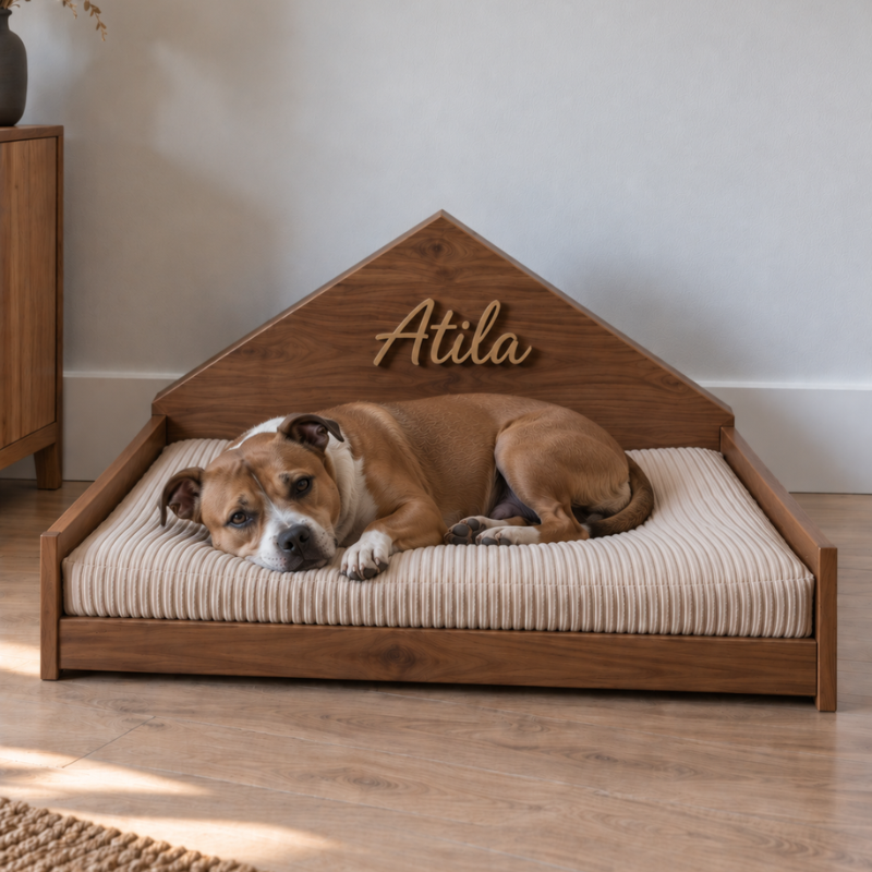 Lit personnalisé - Chien et chat