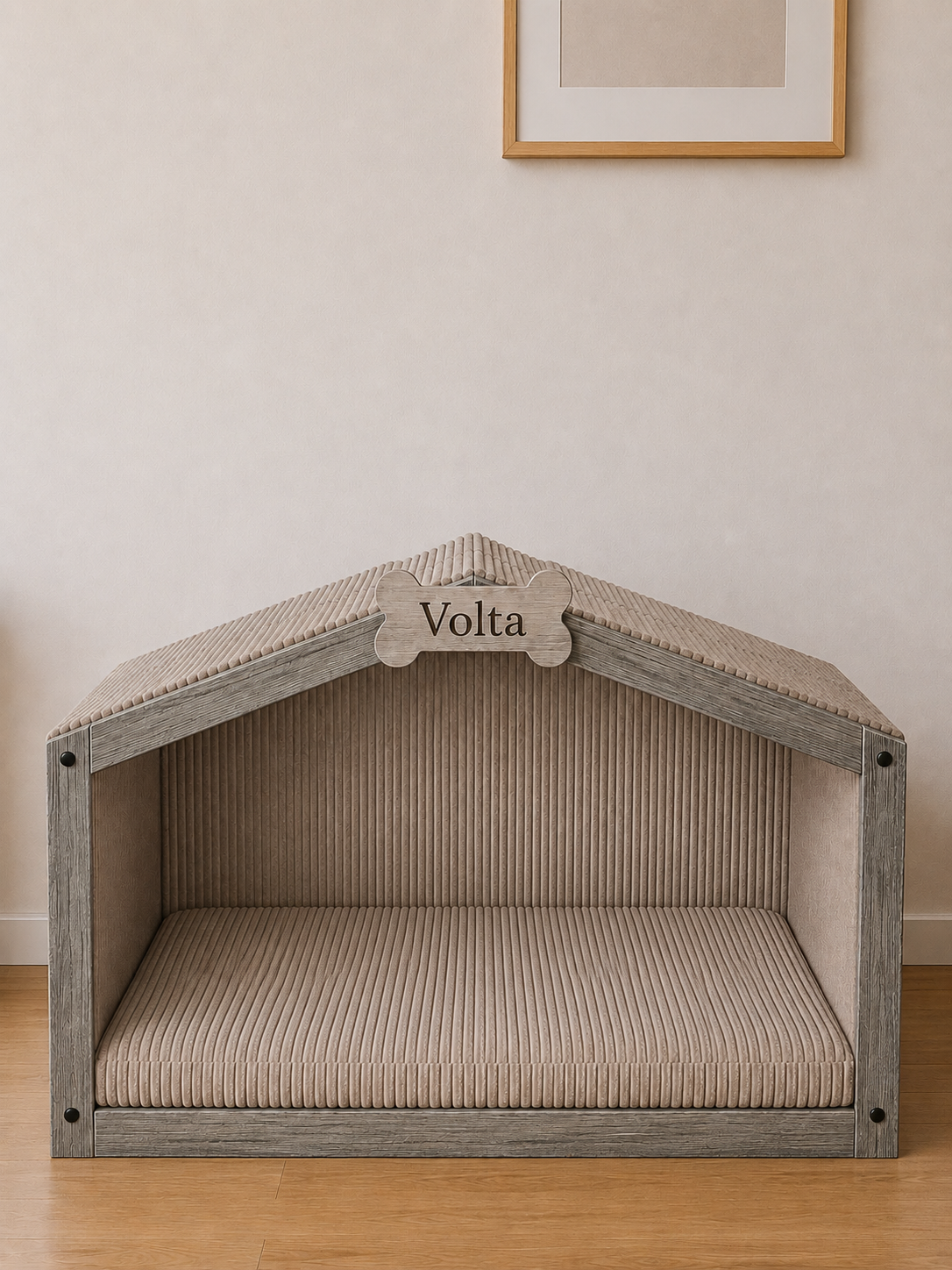 Cabane pour chien personnalisée en bois