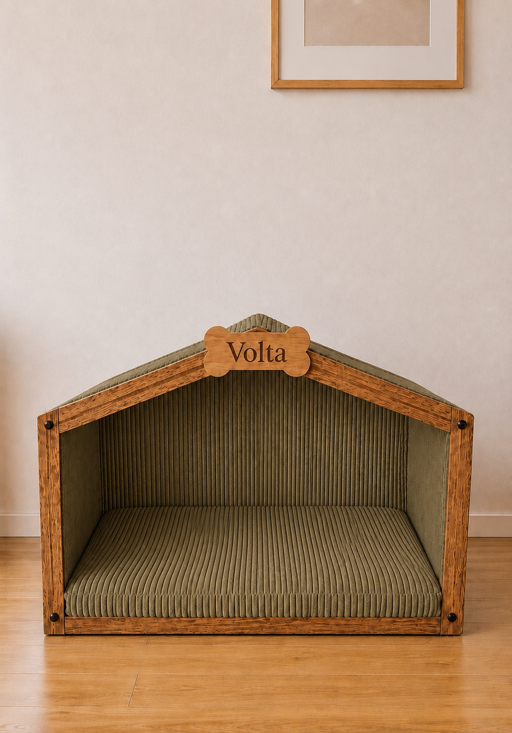 Cabane pour chien personnalisée en bois