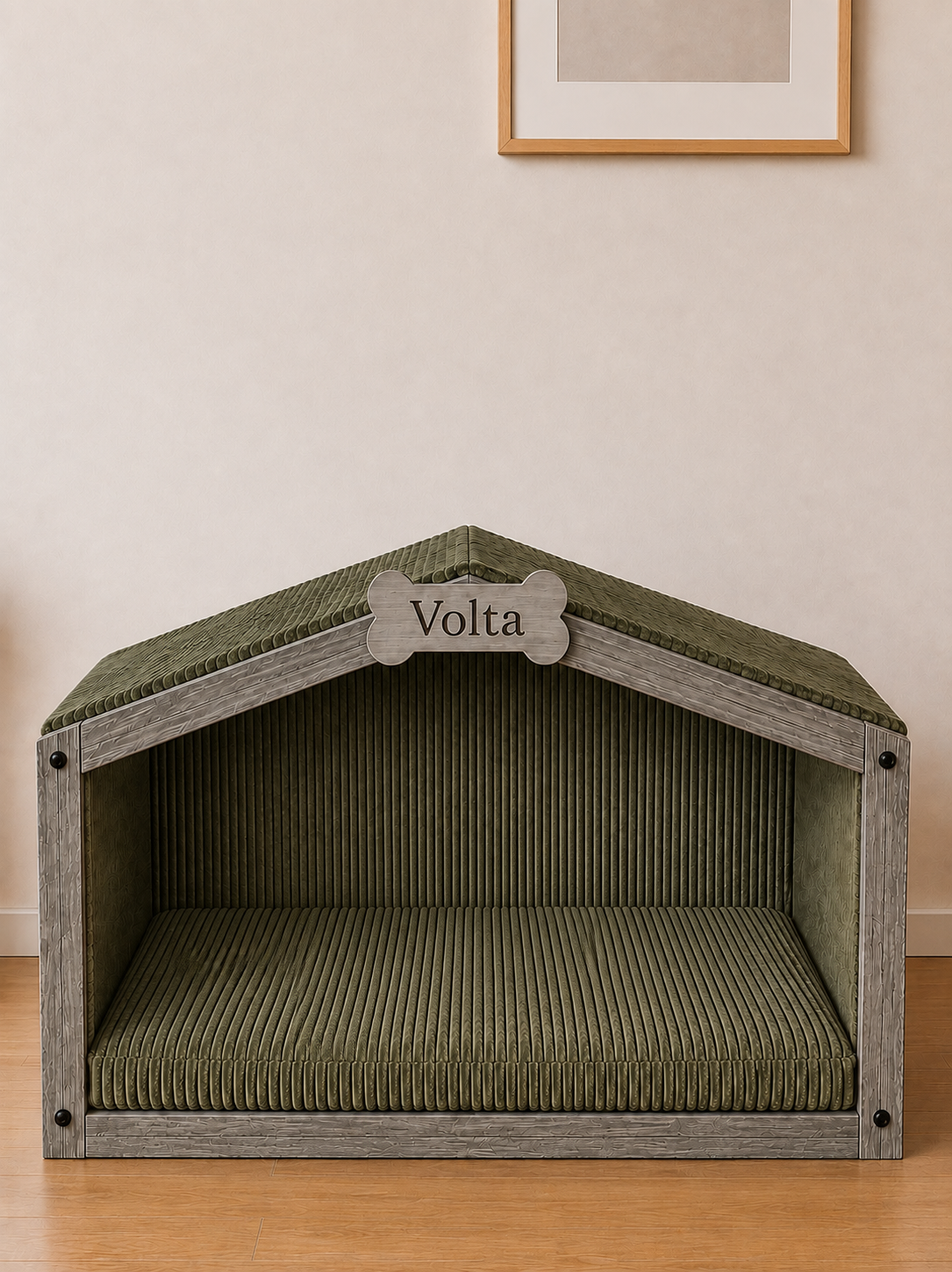 Cabane pour chien personnalisée en bois
