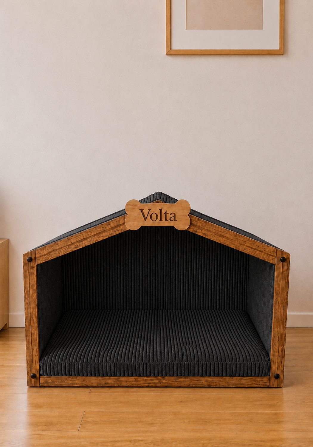 Cabane pour chien personnalisée en bois