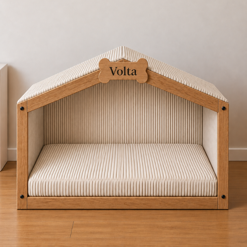 Cabane pour chien personnalisée en bois