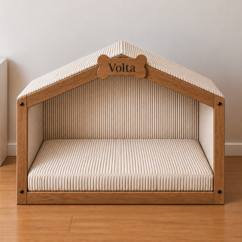 Cabane pour chien personnalisée en bois