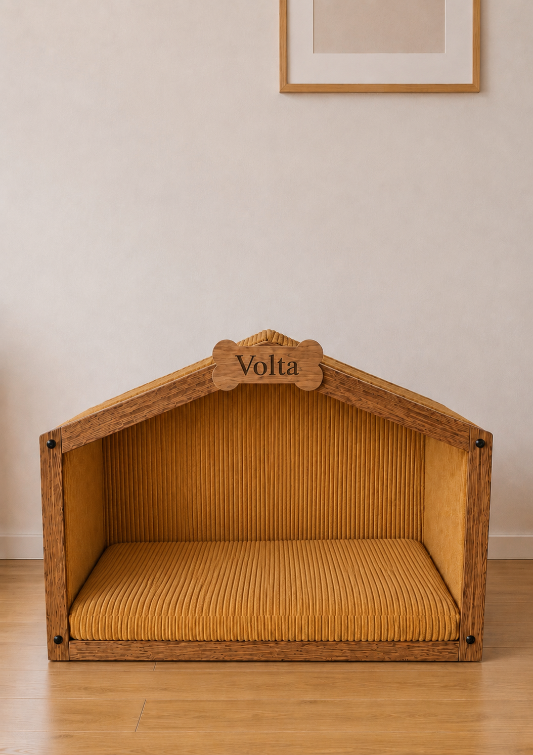 Cabane pour chien personnalisée en bois