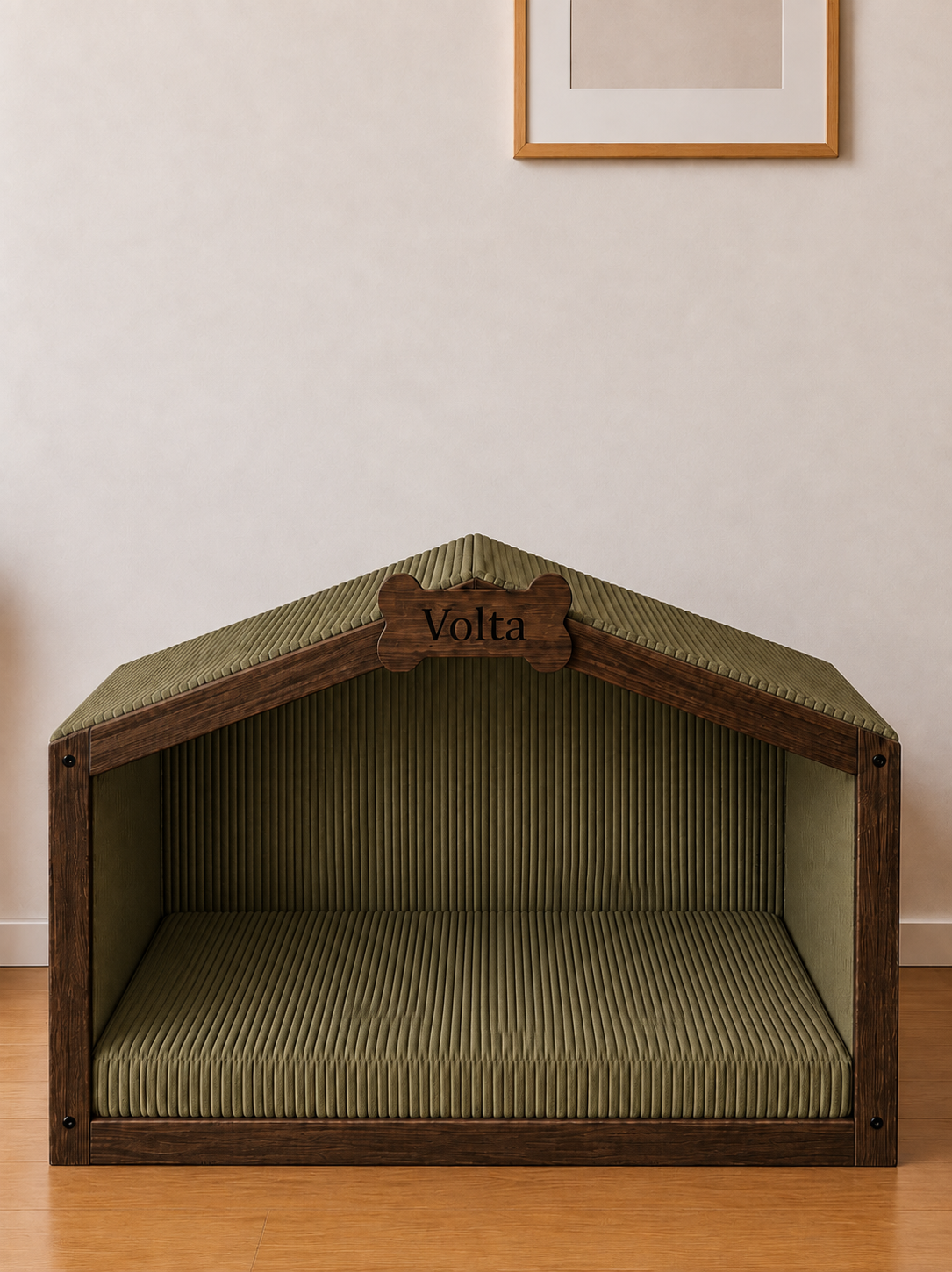 Cabane pour chien personnalisée en bois