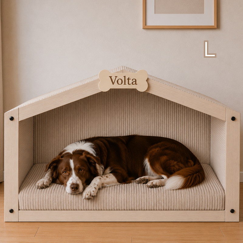 Cabane pour chien personnalisée en bois